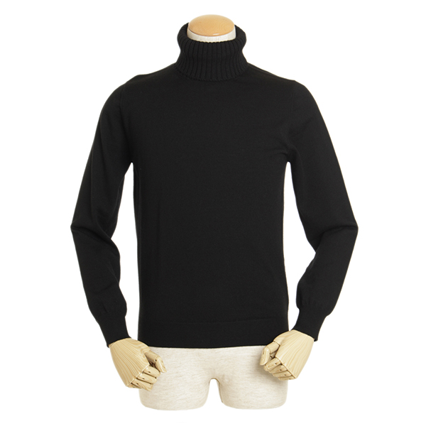 Cruciani クルチアーニ メンズ タートルネック ニット ウール Cu094a D01f6v ブラック Cruciani 菅原靴店
