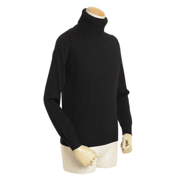 Cruciani クルチアーニ メンズ タートルネック ニット ウール Cu094a D01f6v ブラック Cruciani 菅原靴店