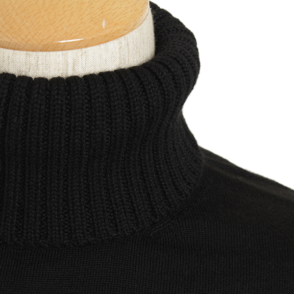 Cruciani クルチアーニ メンズ タートルネック ニット ウール Cu094a D01f6v ブラック Cruciani 菅原靴店