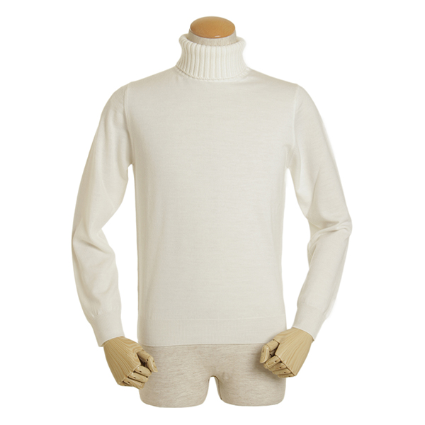 Cruciani クルチアーニ メンズ タートルネック ニット ウール Cu094a D01f6v ホワイト Cruciani 菅原靴店