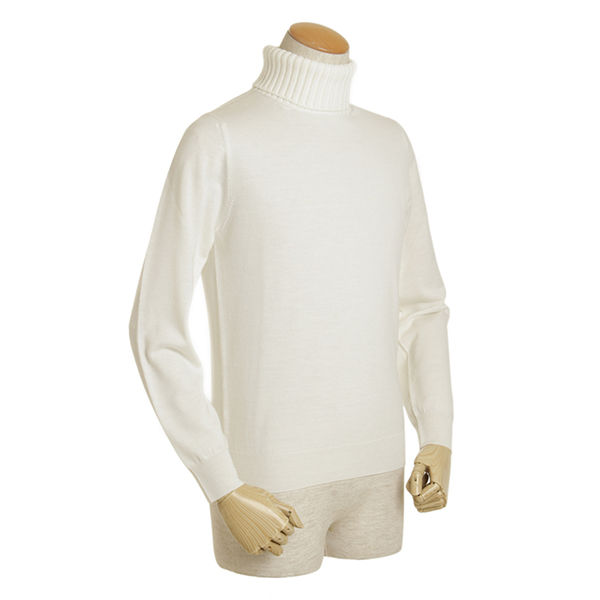 Cruciani クルチアーニ メンズ タートルネック ニット ウール Cu094a D01f6v ホワイト Cruciani 菅原靴店