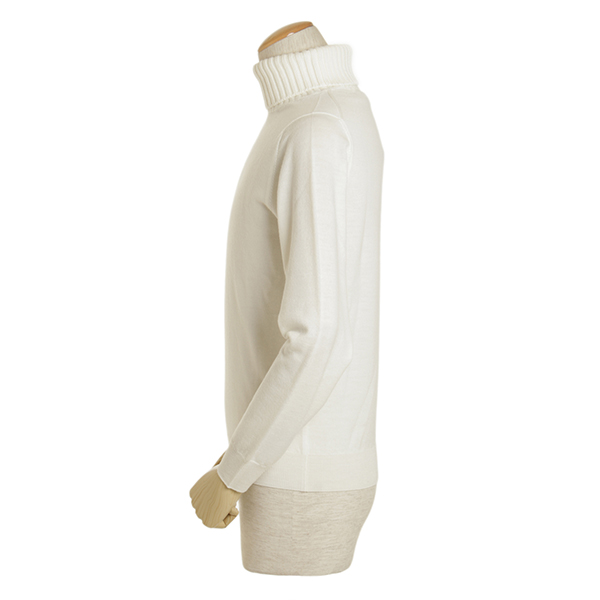 Cruciani クルチアーニ メンズ タートルネック ニット ウール Cu094a D01f6v ホワイト Cruciani 菅原靴店