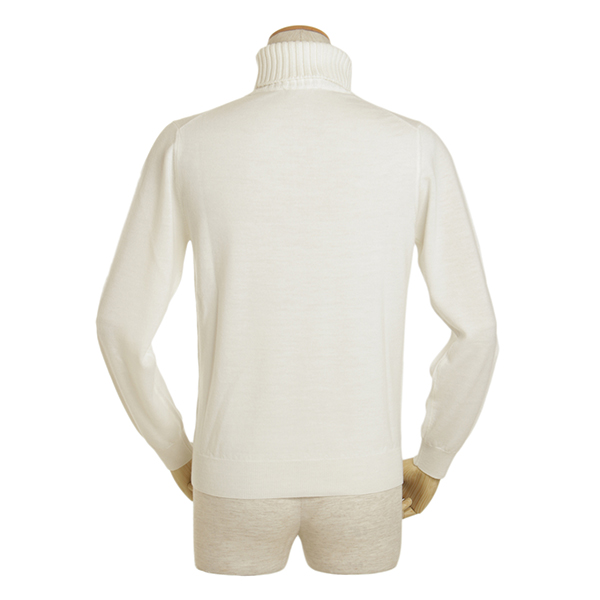 Cruciani クルチアーニ メンズ タートルネック ニット ウール Cu094a D01f6v ホワイト Cruciani 菅原靴店
