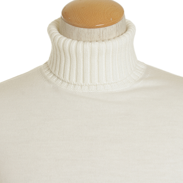 Cruciani クルチアーニ メンズ タートルネック ニット ウール Cu094a D01f6v ホワイト Cruciani 菅原靴店