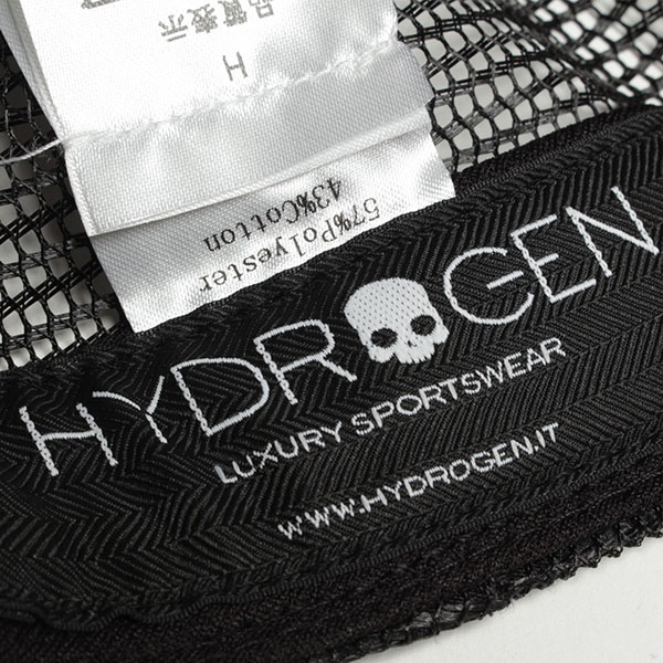 Hydrogen ハイドロゲン ロゴキャップ 6パネル メッシュ 210 ブラック Hydrogen 菅原靴店