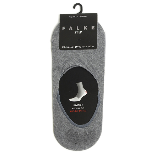 Falke ファルケ 靴下 インビジブル ソックス Step ライトグレー Falke 菅原靴店