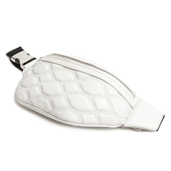 Falorni ファロルニ ボディバッグ キルティング レザー ナッパ 916u ホワイト Falorni 菅原靴店