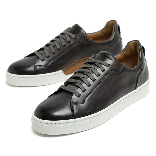 Magnanni マグナーニ メンズ 靴 スニーカー レザー オパンケ ダークグレー Magnanni 菅原靴店