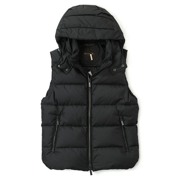 Moorer ムーレー ダウンベスト メンズ ポリエステル Fayer Wk 212 ブラック Moorer 菅原靴店