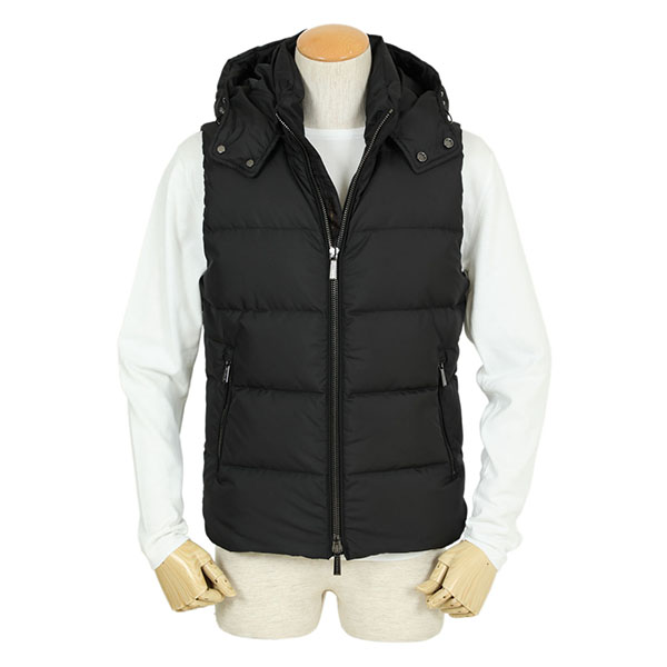 Moorer ムーレー ダウンベスト メンズ ポリエステル Fayer Wk 212 ブラック Moorer 菅原靴店